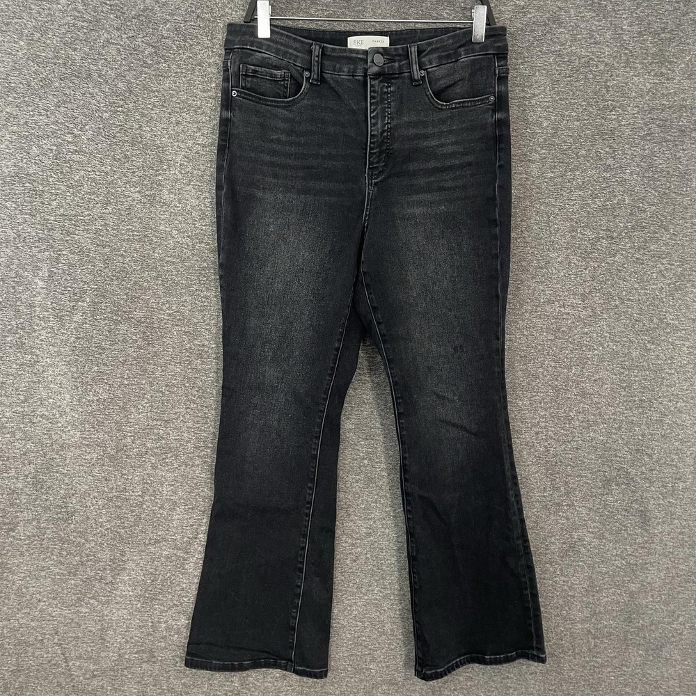 BKE Parker Jeans Womens 30x30 Charcoal Wash High Rise Bootcut Stretch‎ Denim